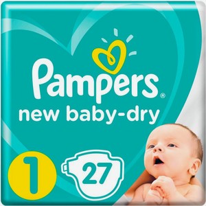 Подгузники Pampers New baby-dry №1 2-5кг 27шт