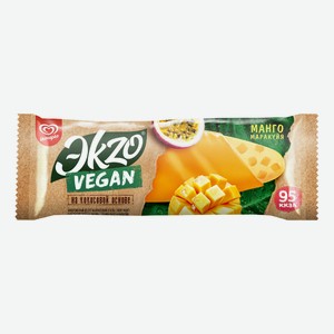 Мороженое Ekzo Vegan манго-маракуйя на кокосовой основе эскимо, 70 г в ...