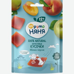 Кусочки фруктовые ФрутоНяня Яблоко-персик 56г