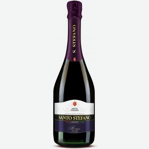 Напиток винный Santo Stefano красный игристый полусладкий 8% 750мл