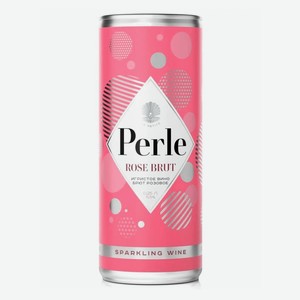 Вино игристое La Petite Perle розовое брют, 0.25 л, металлическая банка