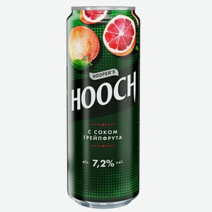 Напиток Hooch супер со вкусом грейпфрута слабоалкогольный, 0.45л Россия