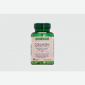 Гидролизованный коллаген с витамином С в таблетках NATURE’S BOUNTY Hydrolyzed Collagen With Vitamin C 90 шт