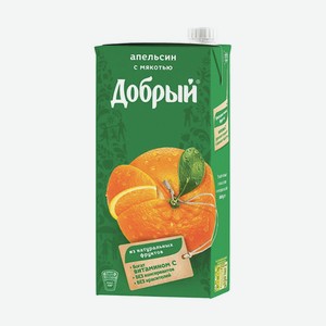 Нектар Добрый 2л Апельсиновый Ндс10%