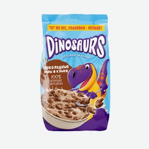 Готовый завтрак из злаков Шоколадные лапы и клыки Kellogg s Dinosaurs 0,22 кг