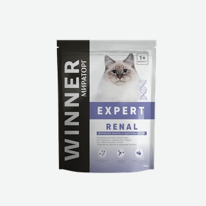 Полнорационный сухой корм Expert Renal для взрослых кошек всех пород при заболеваниях почек, 0,4 кг Winner