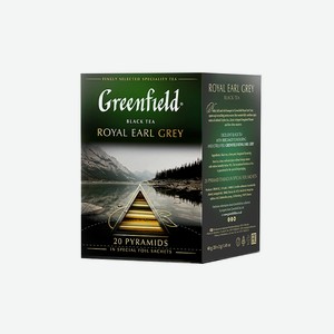 Чай роял эрл грей 20 пирамидок Greenfield, 0,04 кг