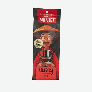Кофе зерновой натуральный жареный в зернах Арабика Mr. Viet, 0,25 кг