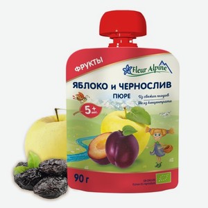 Пюре яблоко-чернослив Органик от 5 месяцев 0,09 кг