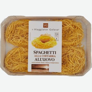 Макаронные изделия из твердых сортов пшеницы спагетти алла китарра 500 г Il Viaggiator Goloso Италия, 0,5 кг