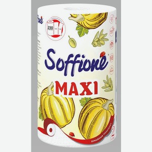 Бумажные полотенца Макси 2 слоя 1 рулон Soffione Россия, 0,251 кг