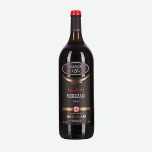 Вино Мегобари Мукузани 1.5л