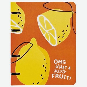 Тетрадь общая Be Smart Fruits лимон 16,3x21,2 см 120 л в клетку