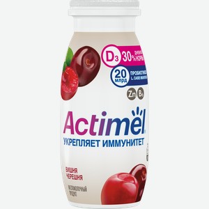 Кисломолочный напиток Actimel с вишней и черешней 1.5%, 95 мл