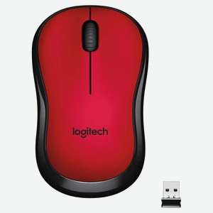 Мышь Logitech M220 беспроводная красная