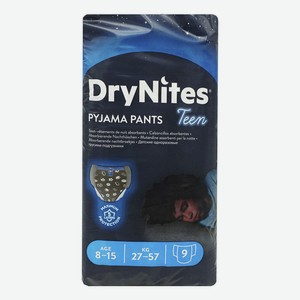 Подгузники-трусики Huggies DryNites для мальчиков 27-57 кг 9 шт