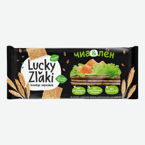 Хлебцы пшеничные Lucky Zlaki лен-семена чиа 105 г