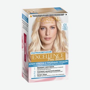 Краска д/волос Excellence 01 Супер-осветляющий русый натуральный