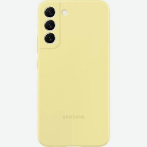 Чехол (клип-кейс) Samsung Silicone Cover, для Samsung Galaxy S22+, противоударный, желтый [ef-ps906tyegru]