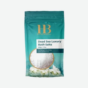 Соль для ванн белая натуральная health&beauty Израиль 0,5 кг