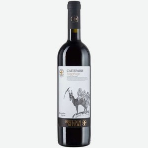Вино Saperavi красное сухое 13% 0.75л Shildis Mtebi Грузия Кахетия