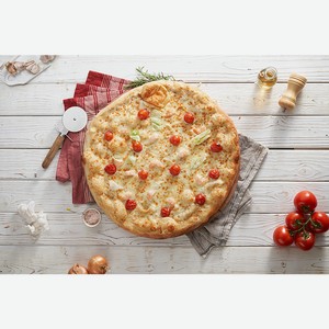 Пицца Цезарь с креветками 45 см Мираторг, 1,1 кг