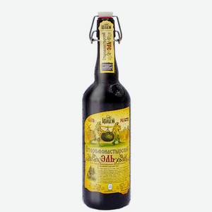 Пиво Старомонастырский эль темное фильтрованное 6% стеклянная бутылка 0,75л Россия