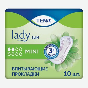 Урологические прокладки TENA Lady Slim Mini 10 шт., 0,07 кг