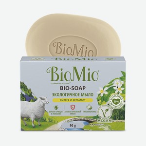 Экологичное туалетное мыло Литсея и бергамот 0,09 кг BioMio Россия