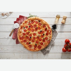 Пицца острая Пепперони с оливками и маслинами 45 см Мираторг, 1 кг