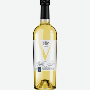 Вино Villa Krim Шардоне белое сухое 0.75л 11,5-12,5% Россия Крым