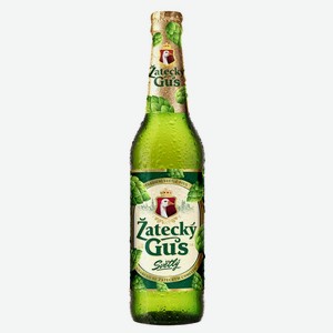 Пиво Zatecky Gus 4.5% 0.48л стеклянная бутылка Россия
