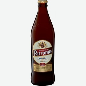 Пиво Патронус светлое нефильтрованное 5% 0,5л ст/б Германия