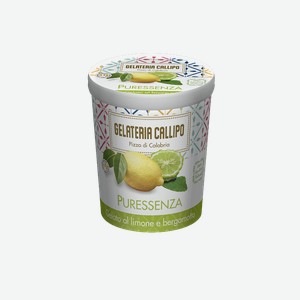 Мороженое с лимоном и бергамотом Puressenza GelateriaCallipo Италия 0,3 кг