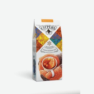 Чай черный с облепихой и апельсином АПЕЛЬСИНОВЫЙ ПАЙ СУГРЕВЪ, 0,06 кг