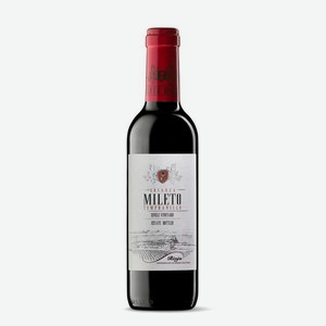 Вино BODEGAS ALVIA MILETO CRIANZA красное сухое 13.5% 0.375л Испания Риоха