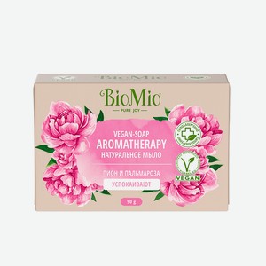 BioMio BIO-SOAP RU-CIS(22) натуральное мыло. Пион и пальмароза, 90 г, 0,096 кг