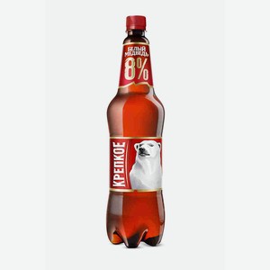 Пиво Белый Медведь Светлое 5%, 1,25л. ПЭТ Россия