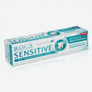 Паста зубная Sensitive Восстановление и Отбеливание R.O.C.S., 0,094 кг