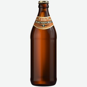 Пиво Лидское Юбилейное Жигулёвское 80 светлое 5,5% 0,5л стеклянная бутылка Беларусь