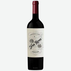 Вино Tres Reyes Syrah Tempranillo красное сух 14% 0.75л Испания Толедо