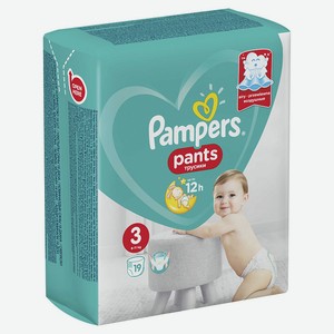 Подгузники-трусики Pants для мальчиков и девочек Midi (6-0,575 кг) Упаковка 19 штук Pampers