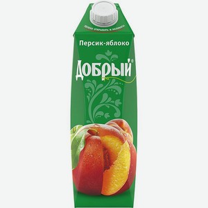 Напиток сокосодержащий Добрый Яблоко-Персик 0.97л