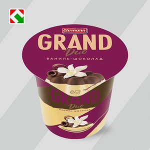 Пудинг  Grand Duo  ваниль/шоколад, 230г, ТМ  EHRMANN 