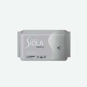 Гигиенические прокладки SIOLA Silver Line ультратонкие, с анионным вкладышем в асс-те, 14-20 шт
