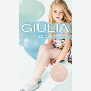 Колготки детские для девочки Giulia р. 128-134 ц. bianco арт. LOLA 03
