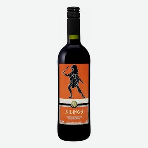 Вино Силинос красное п/сл. 10-12% 0.75 л