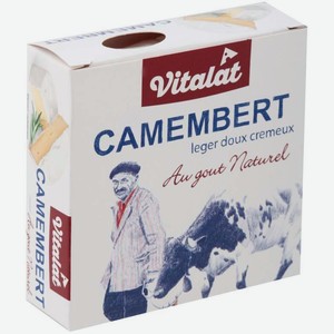Сыр Vitalat Камамбер мягкий с белой плесенью 45% 125г