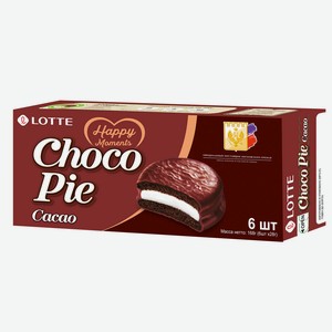 Печенье Lotte ChocoPie Cacao 168г