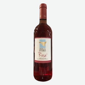 Вино Isola D Oro Rose Terre Siciliane IGP розовое сухое 12% 0.75л Италия Сицилия